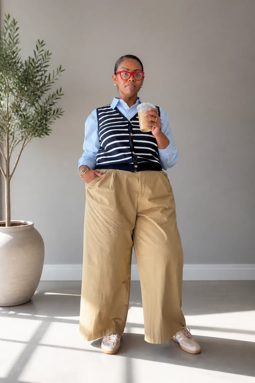 Polished Business Casual for Mid-Size Figures