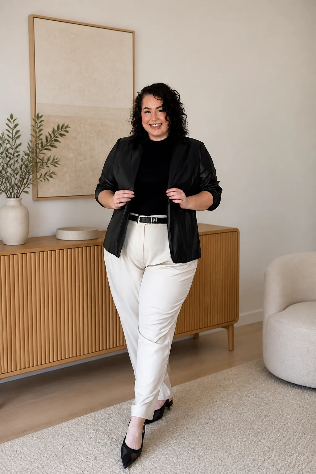 Polished Monochrome Office Look