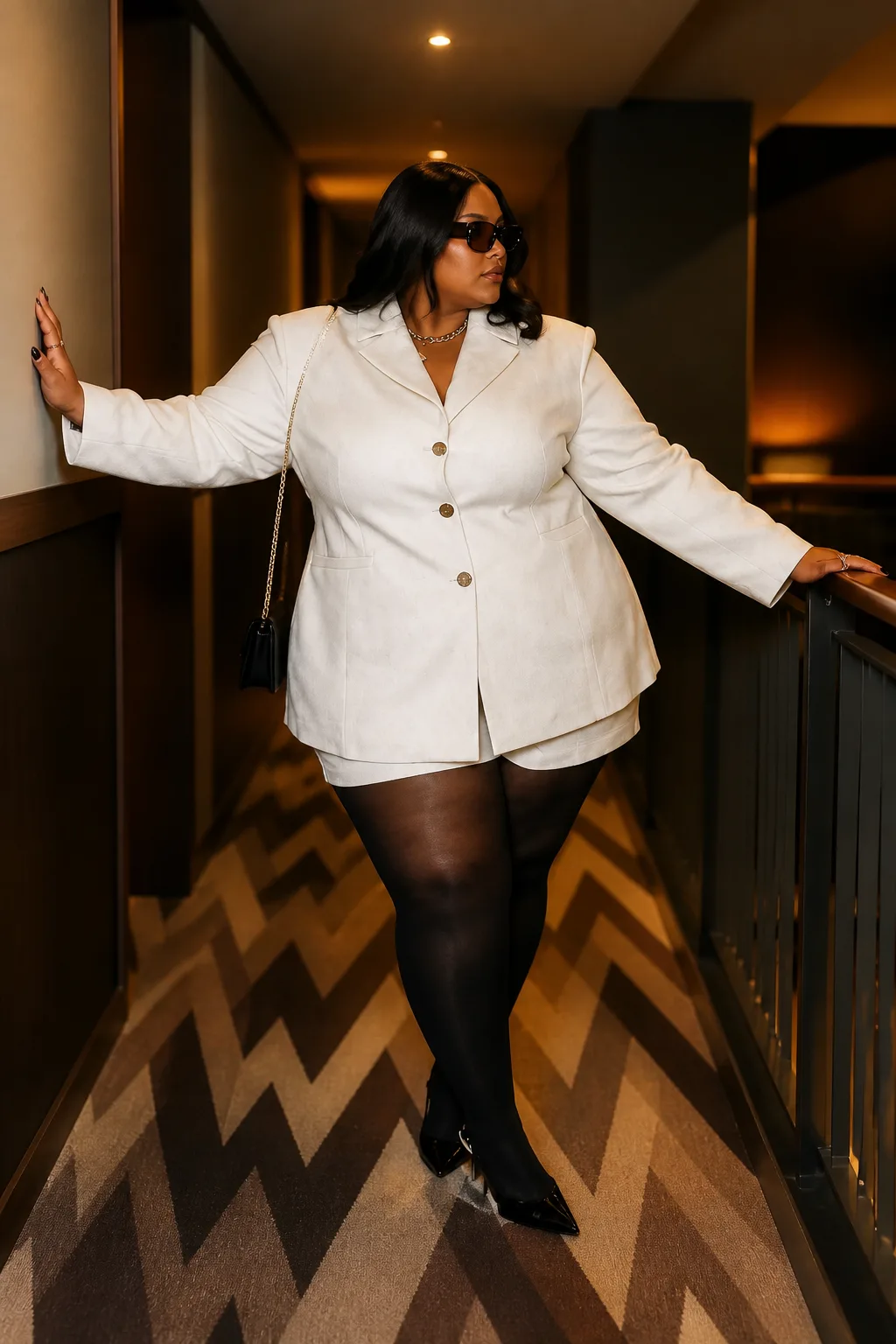 Polished White Blazer Office Look
