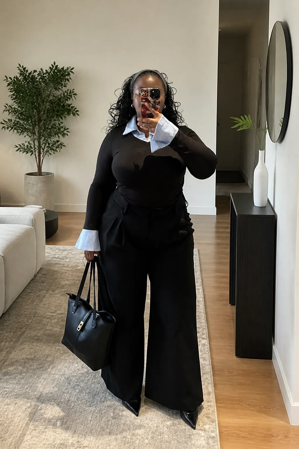 Polished Wide-Leg Trouser Look