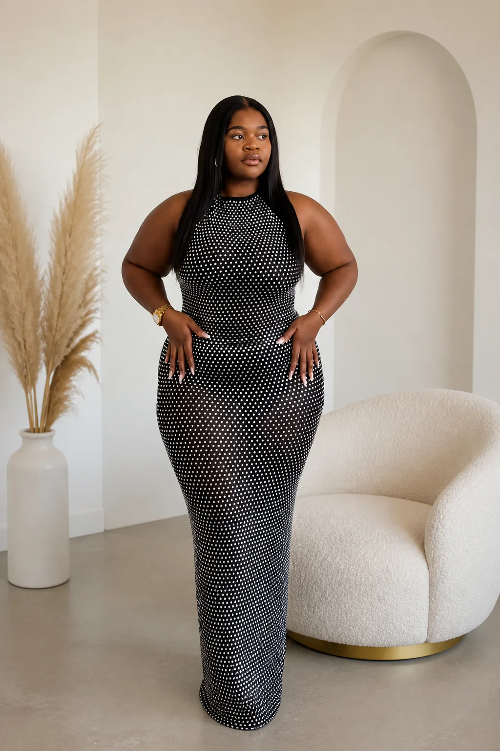 Polka Dot Perfection: Bodycon Elegance