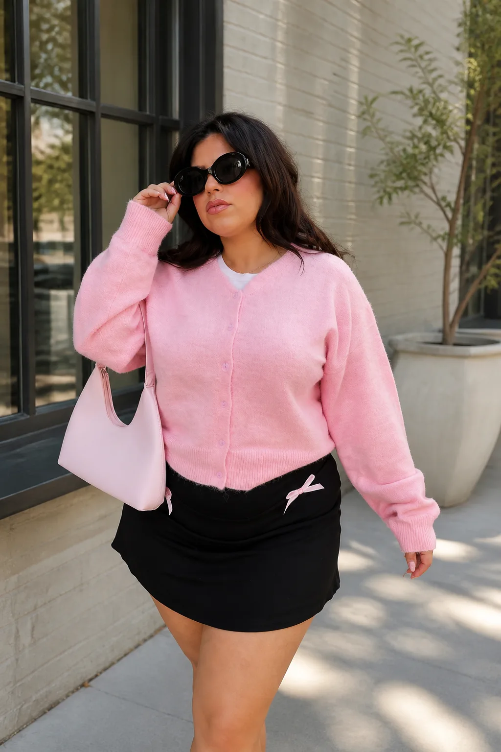 Pretty in Pink Cardigan Chic