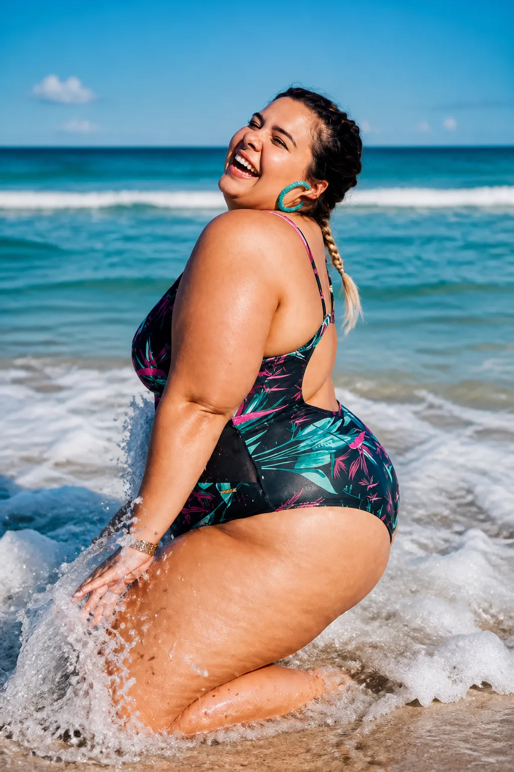 Radiant Plus-Size Beach Style