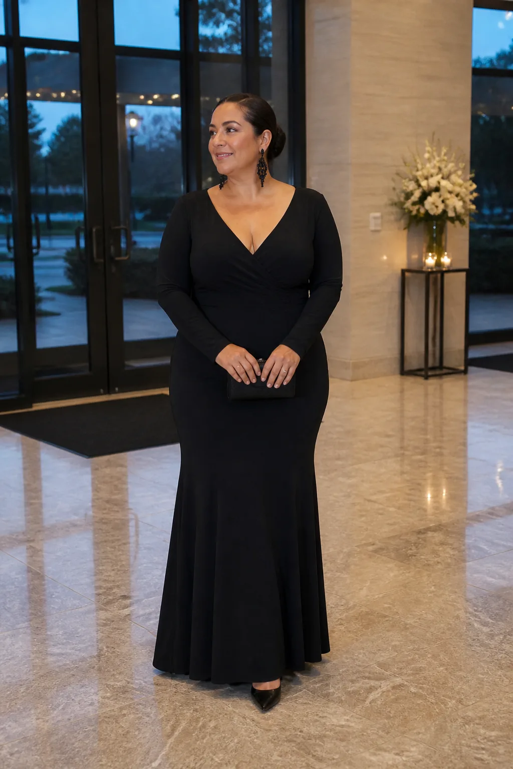 Red Carpet Ready Floor-Length Dress