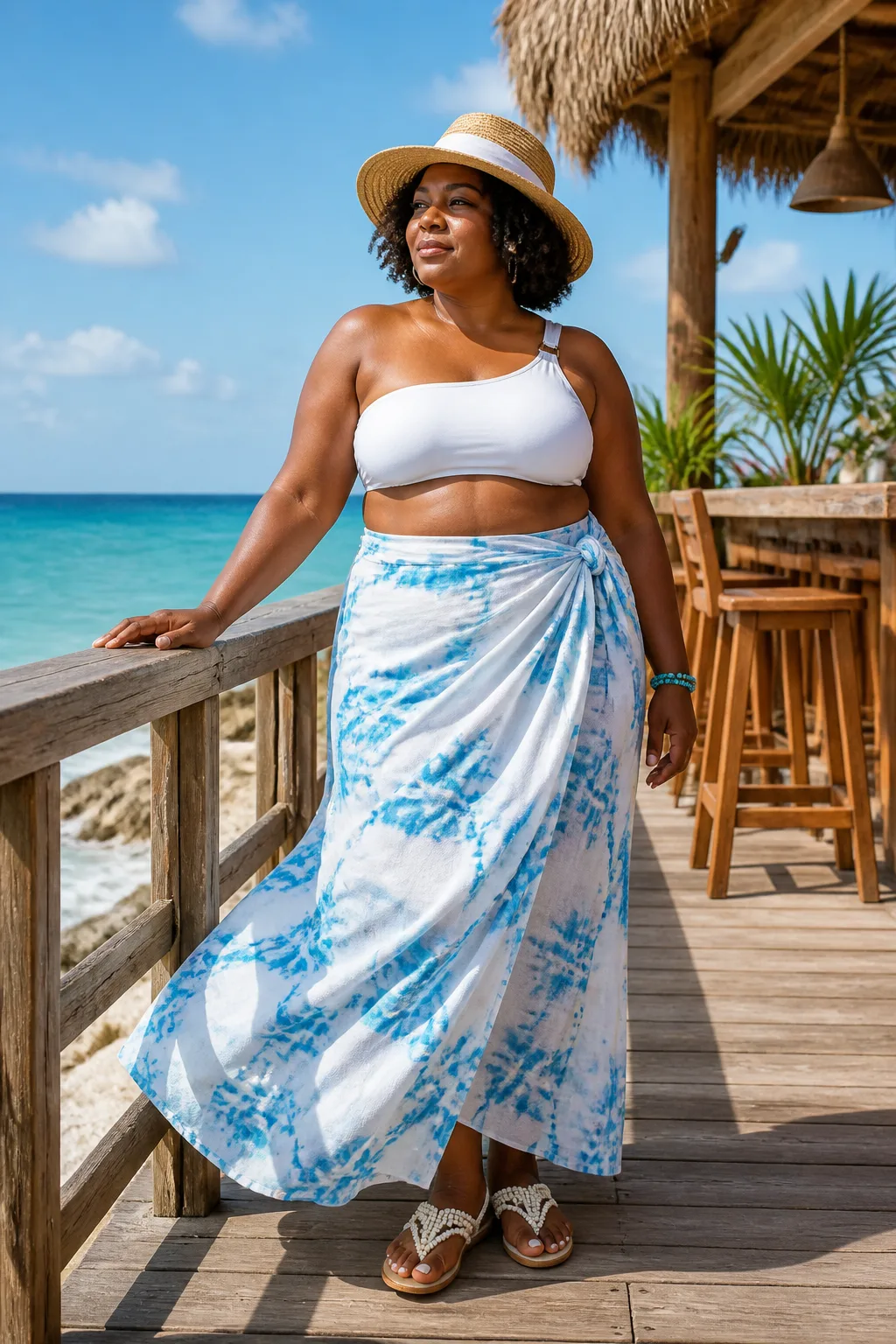 Relaxed Beachside Skirt and Bikini