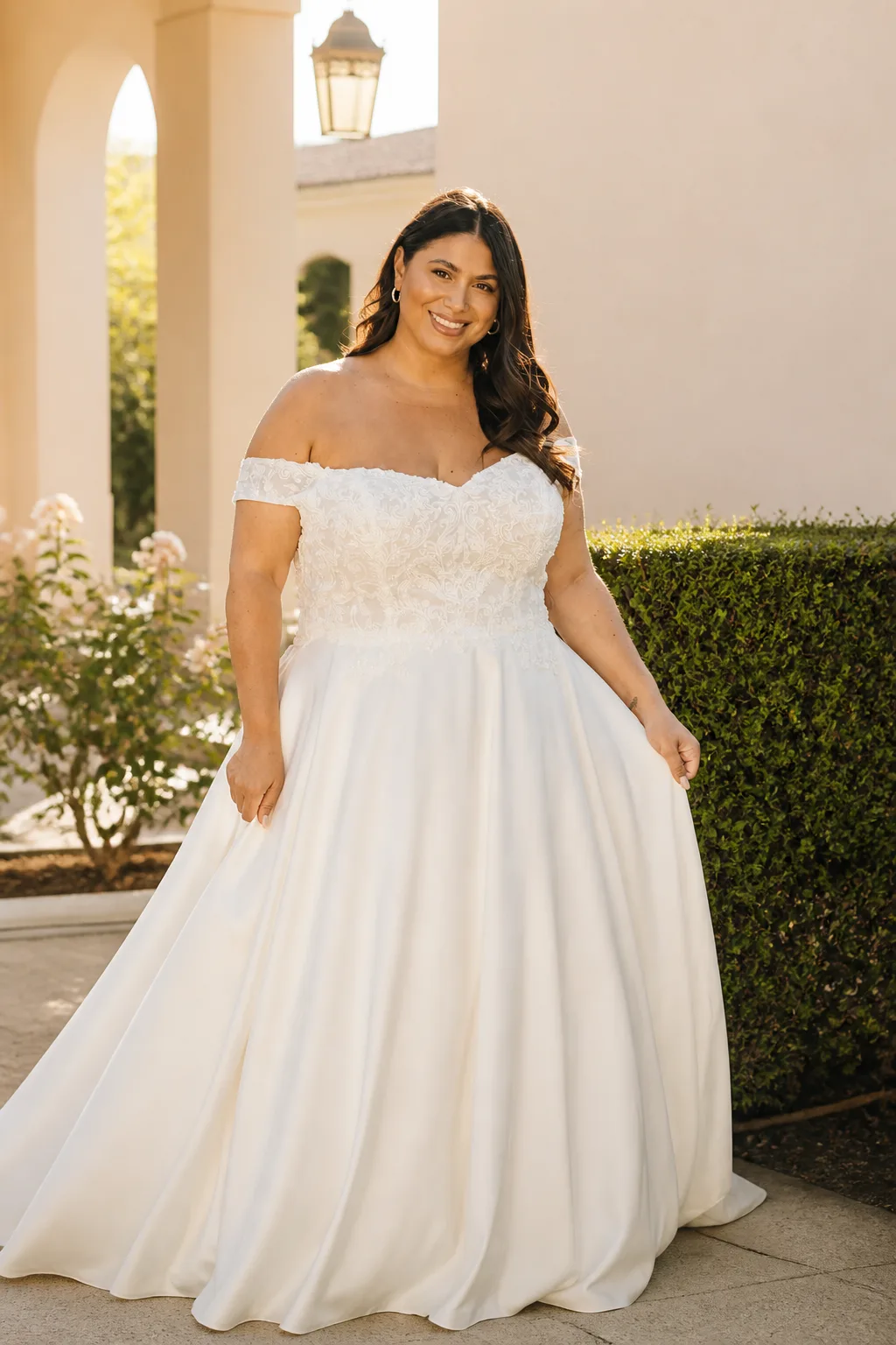 Romantic A-Line Bridal Look