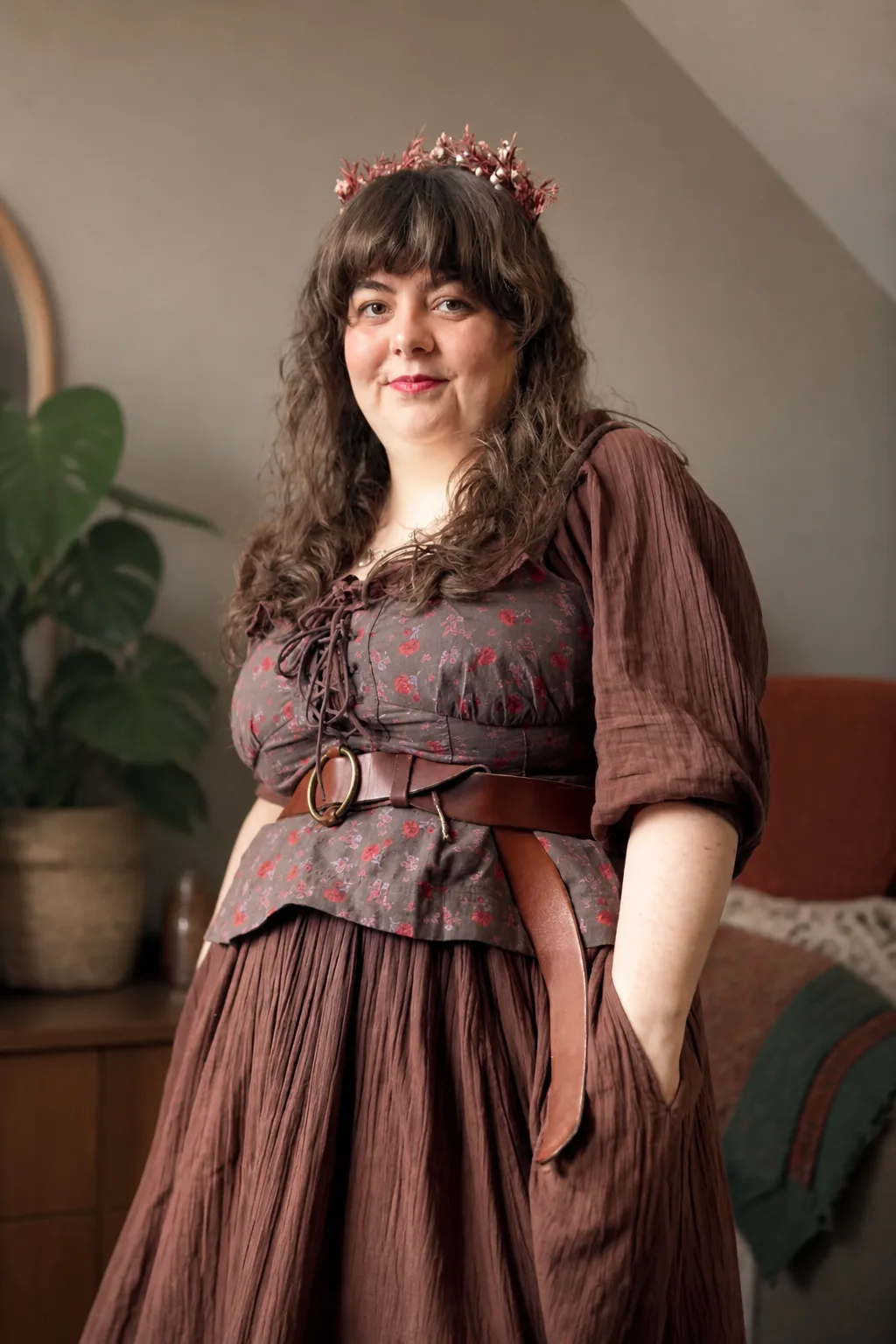 Rustic Fantasy Plus-Size Cosplay Look