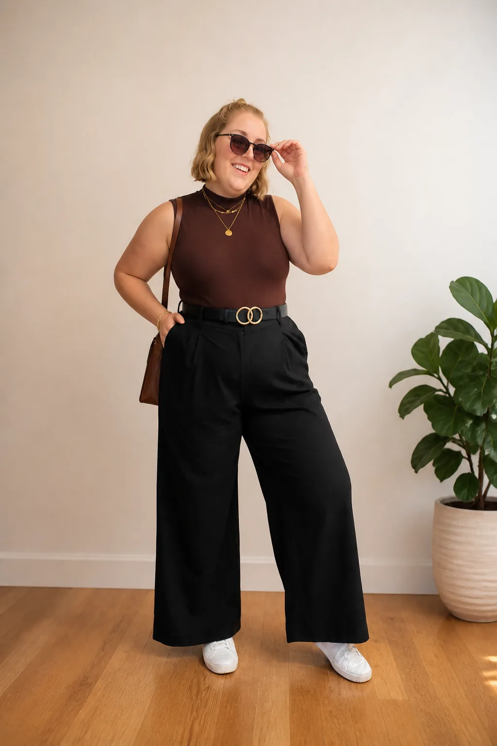 Sleek and Sophisticated Wide-Leg Ensemble