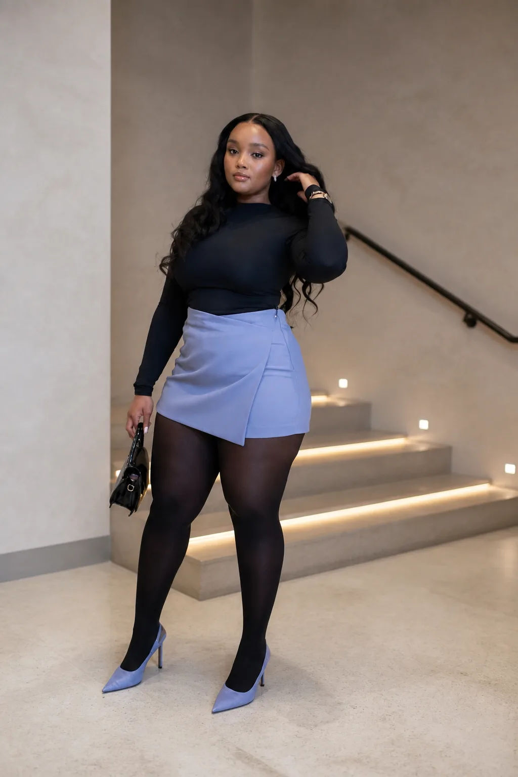 Sleek Monochrome with a Pop