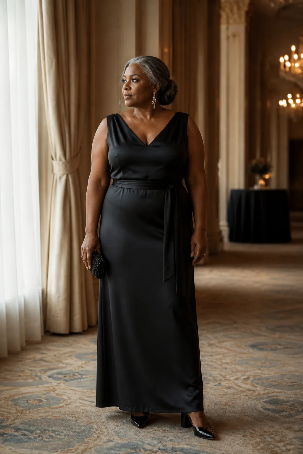 Sophisticated Black Evening Gown Inspiration