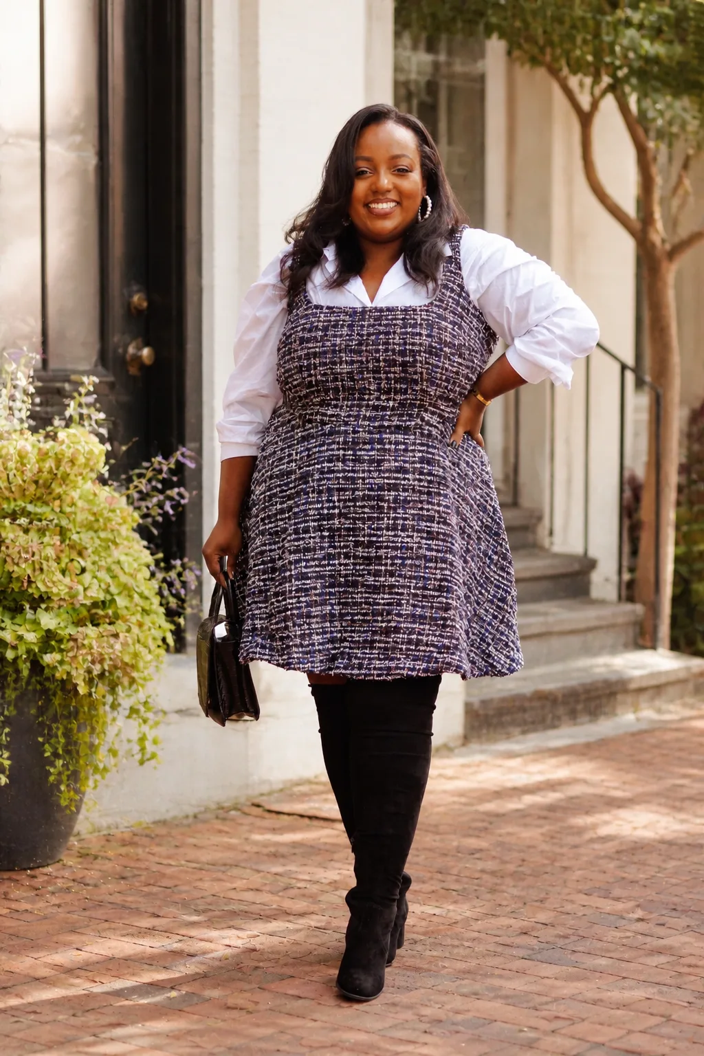 Sophisticated Layered Tweed Outfit