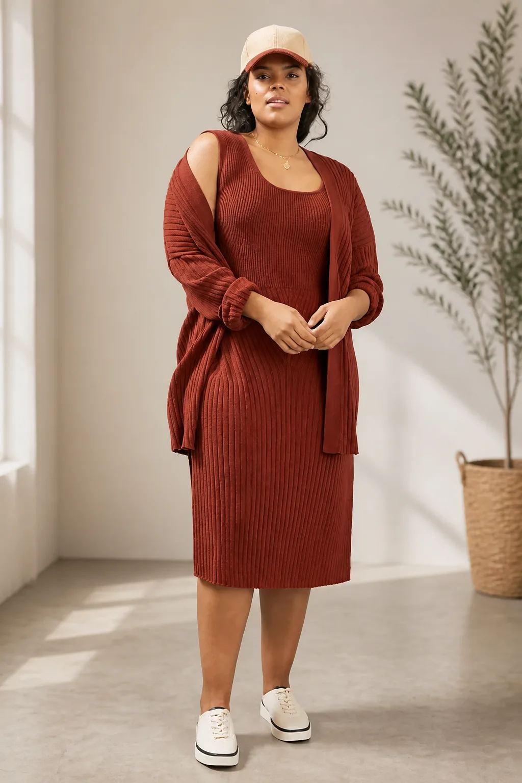 Sophisticated Monochromatic Knitwear for Autumn