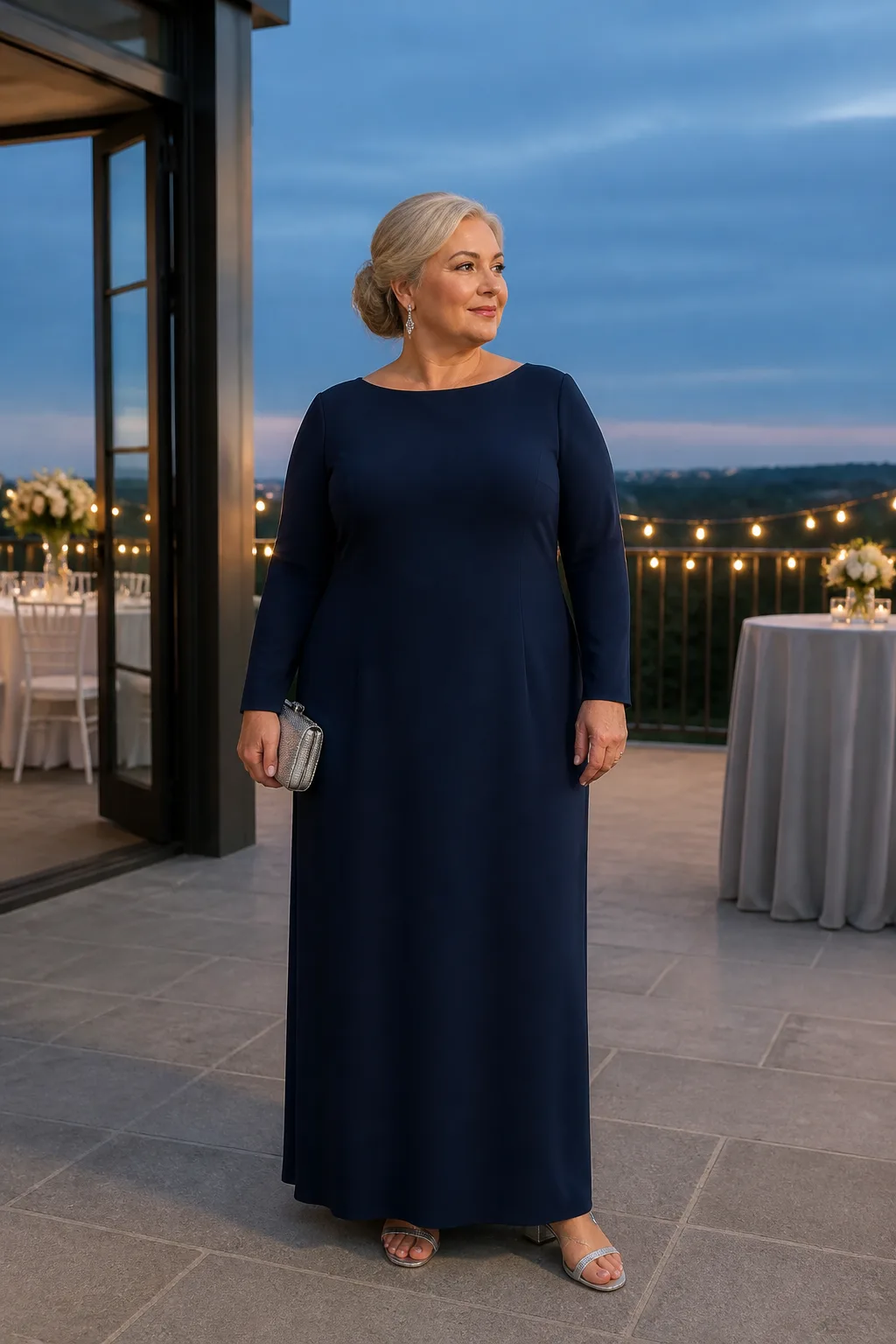 Sophisticated Navy Evening Elegance