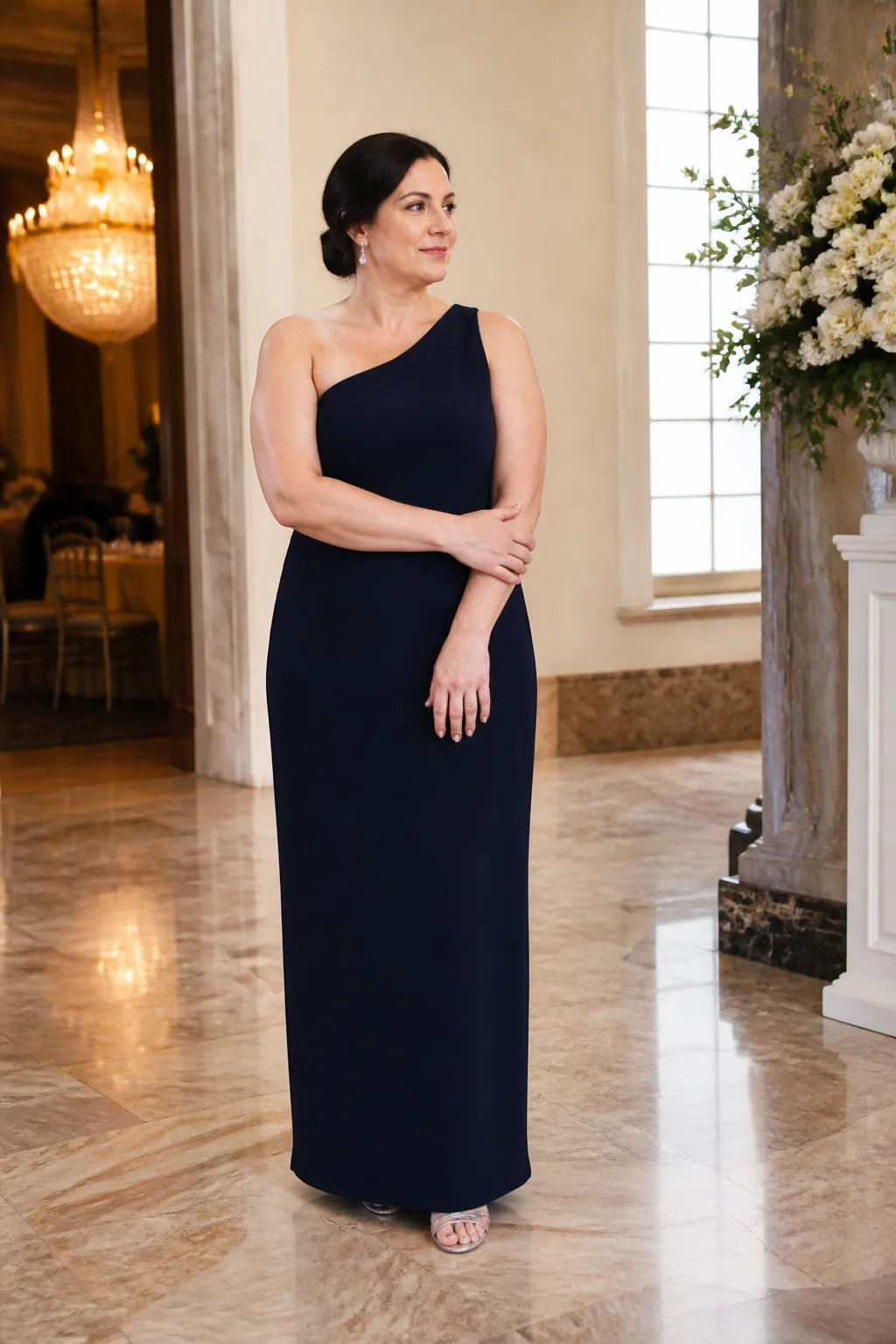 Sophisticated Navy Evening Gown