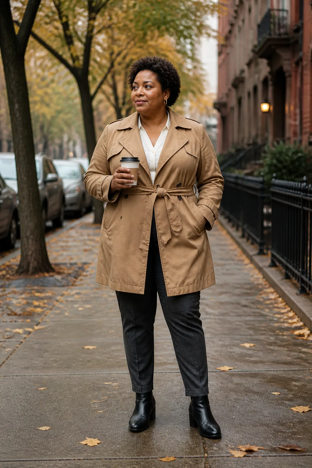 Sophisticated Trench Coat Layering