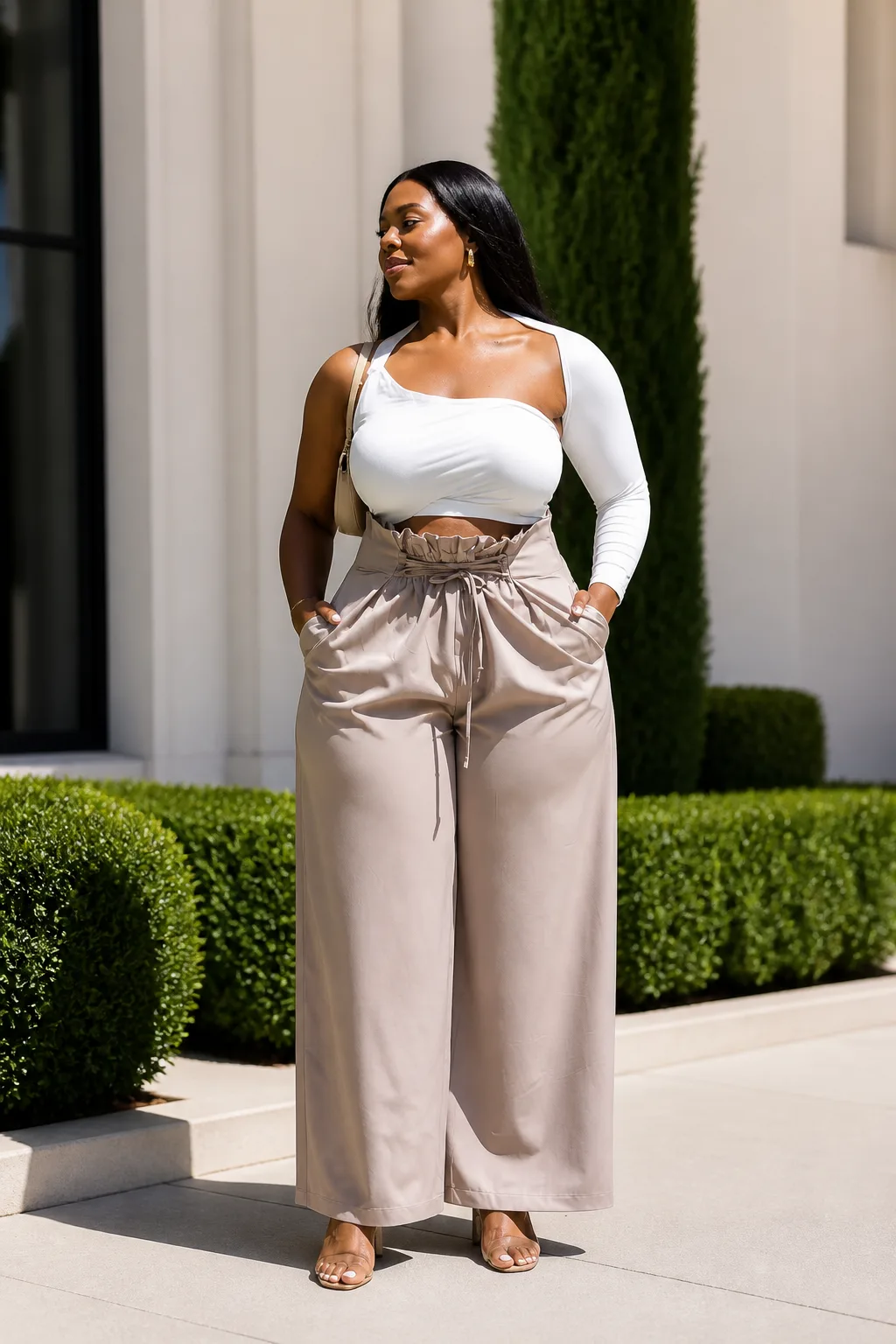 Sophisticated Wide Leg Trouser Look