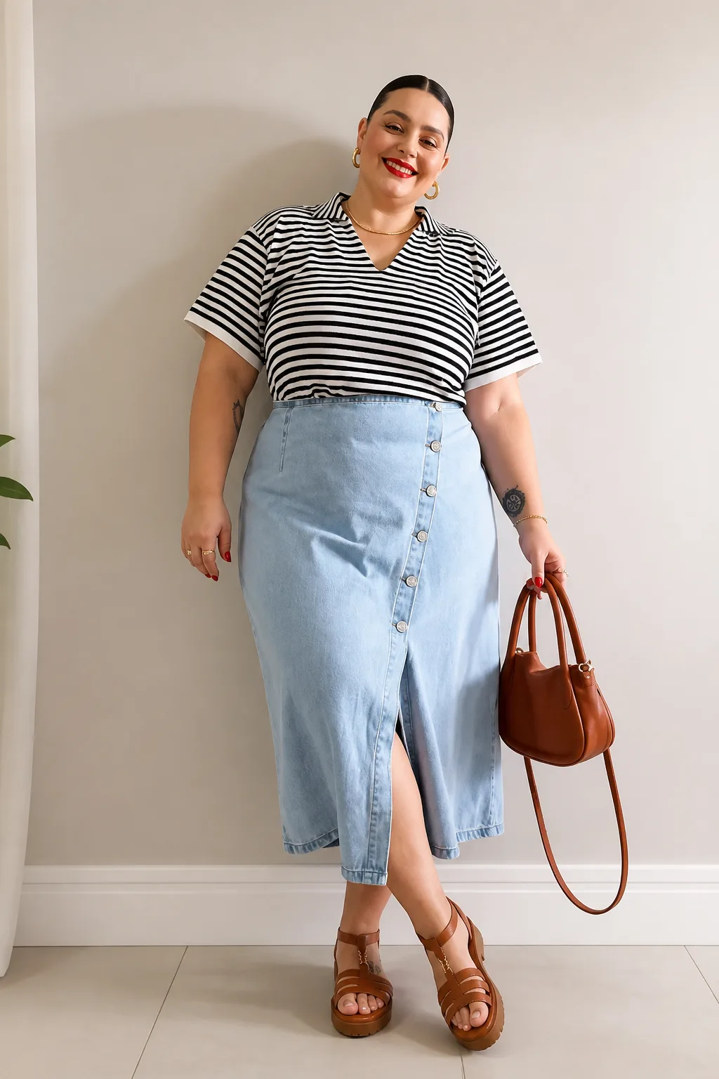 Stripes and Denim Chic