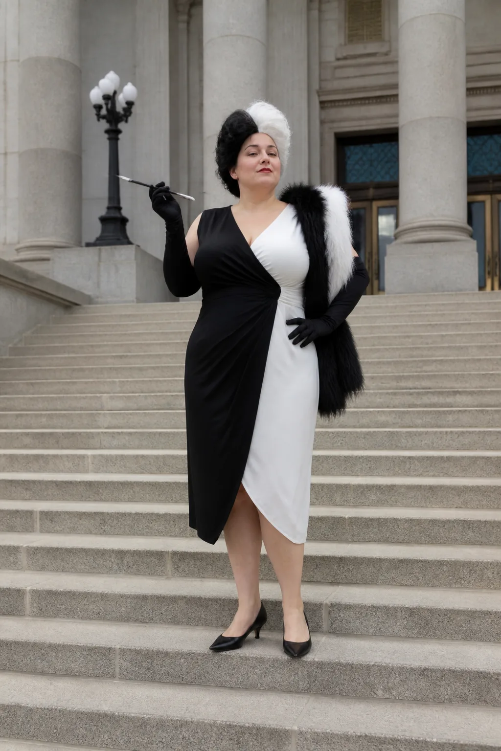 Stunning Plus Size Cruella De Vil Cosplay