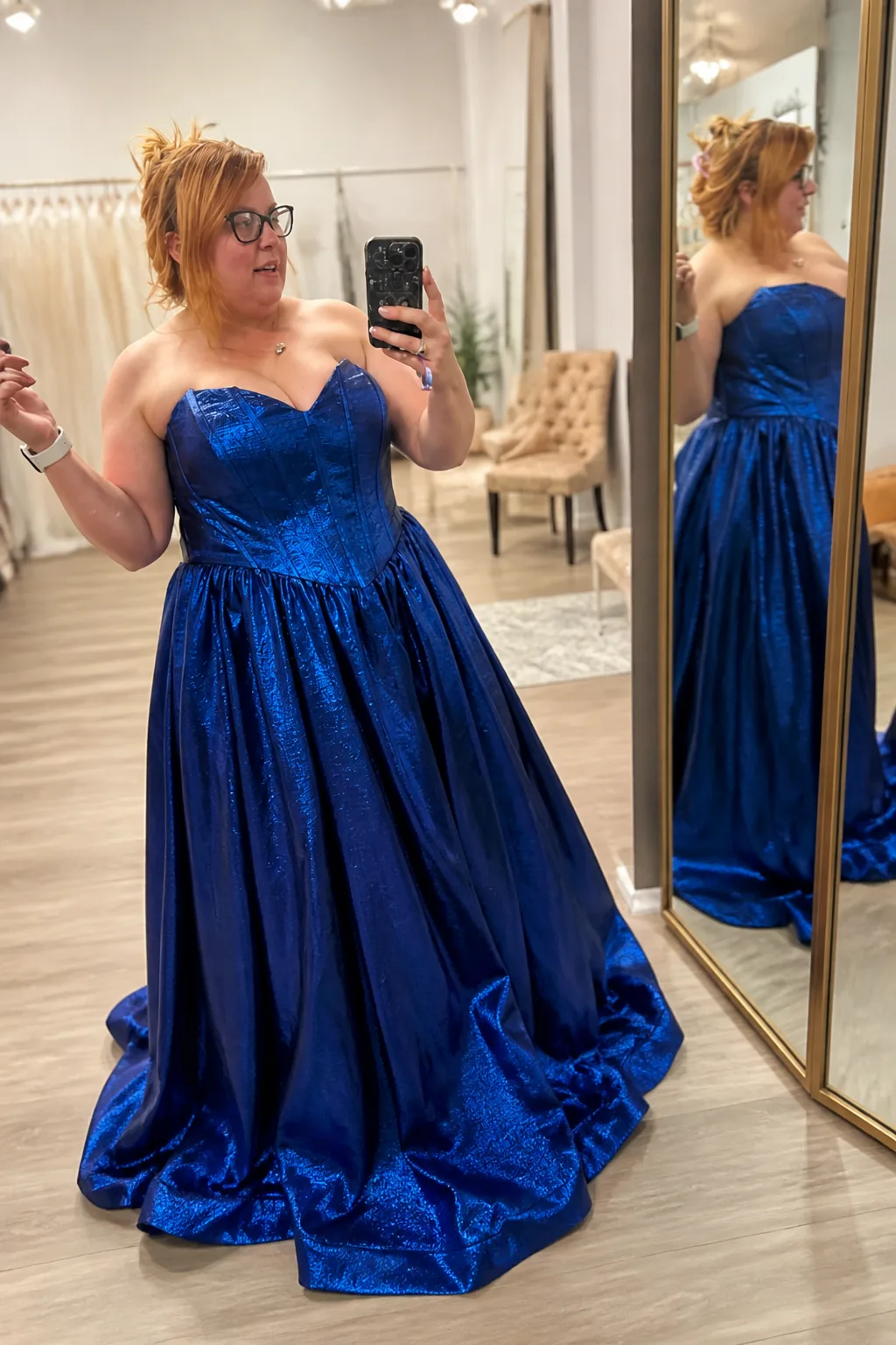 Stunning Royal Blue Evening Gown