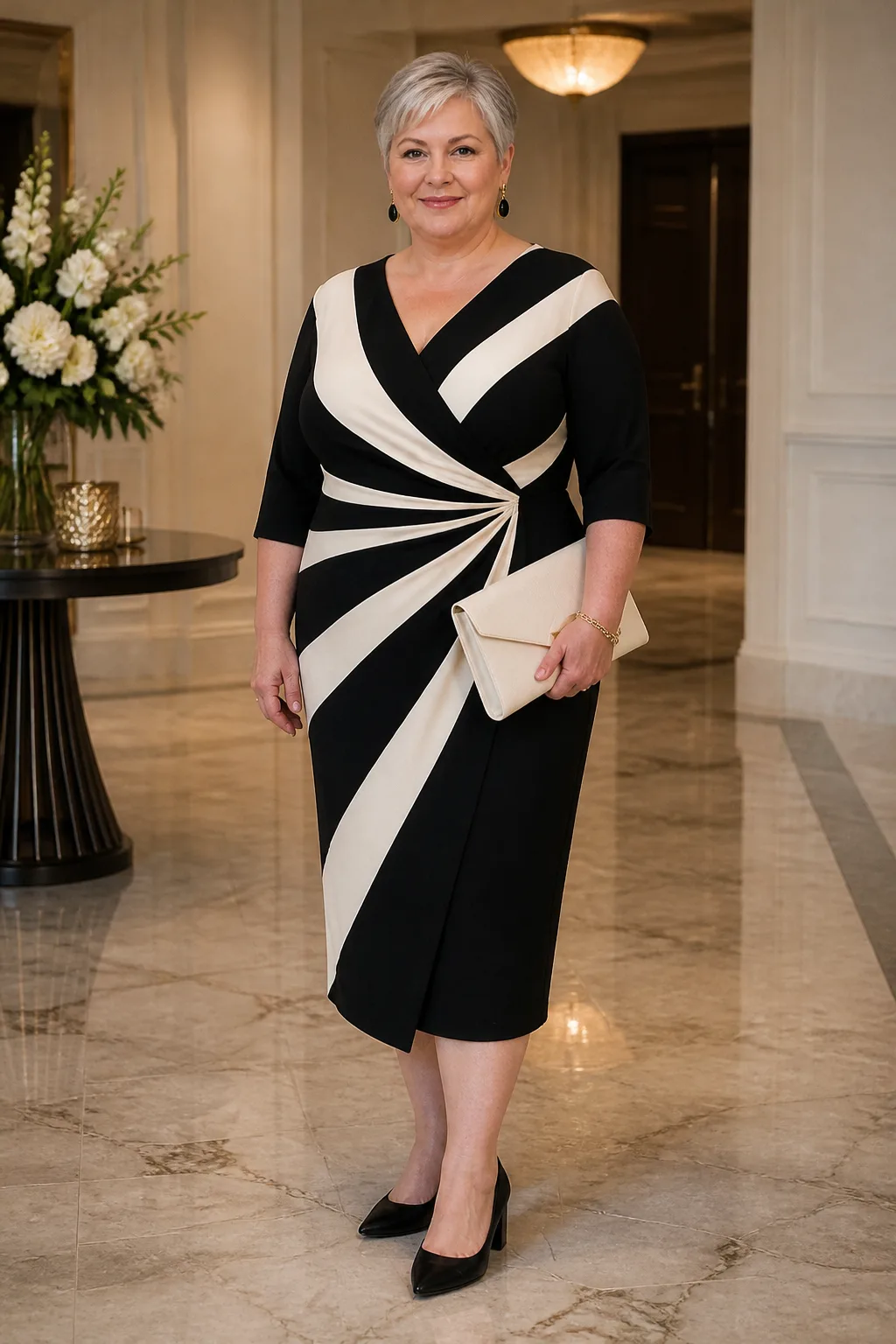 Stunning Striped Statement Dress