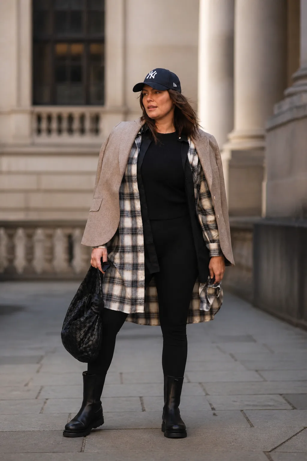 Stylish Plaid Layering for Autumn