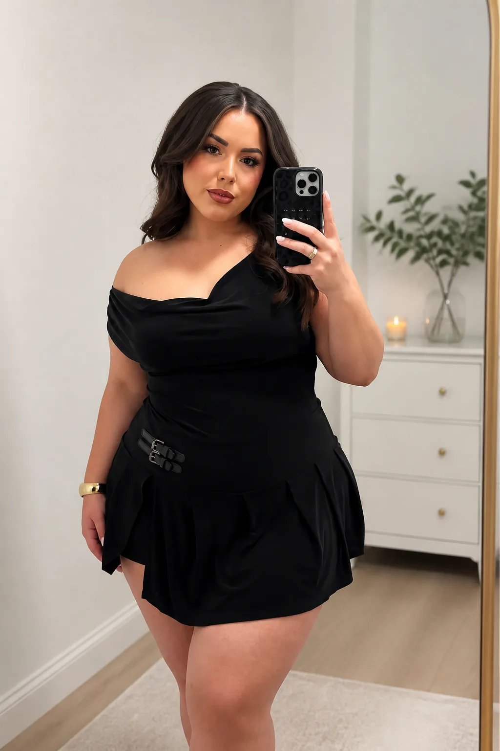 Sultry Off-Shoulder Little Black Dress