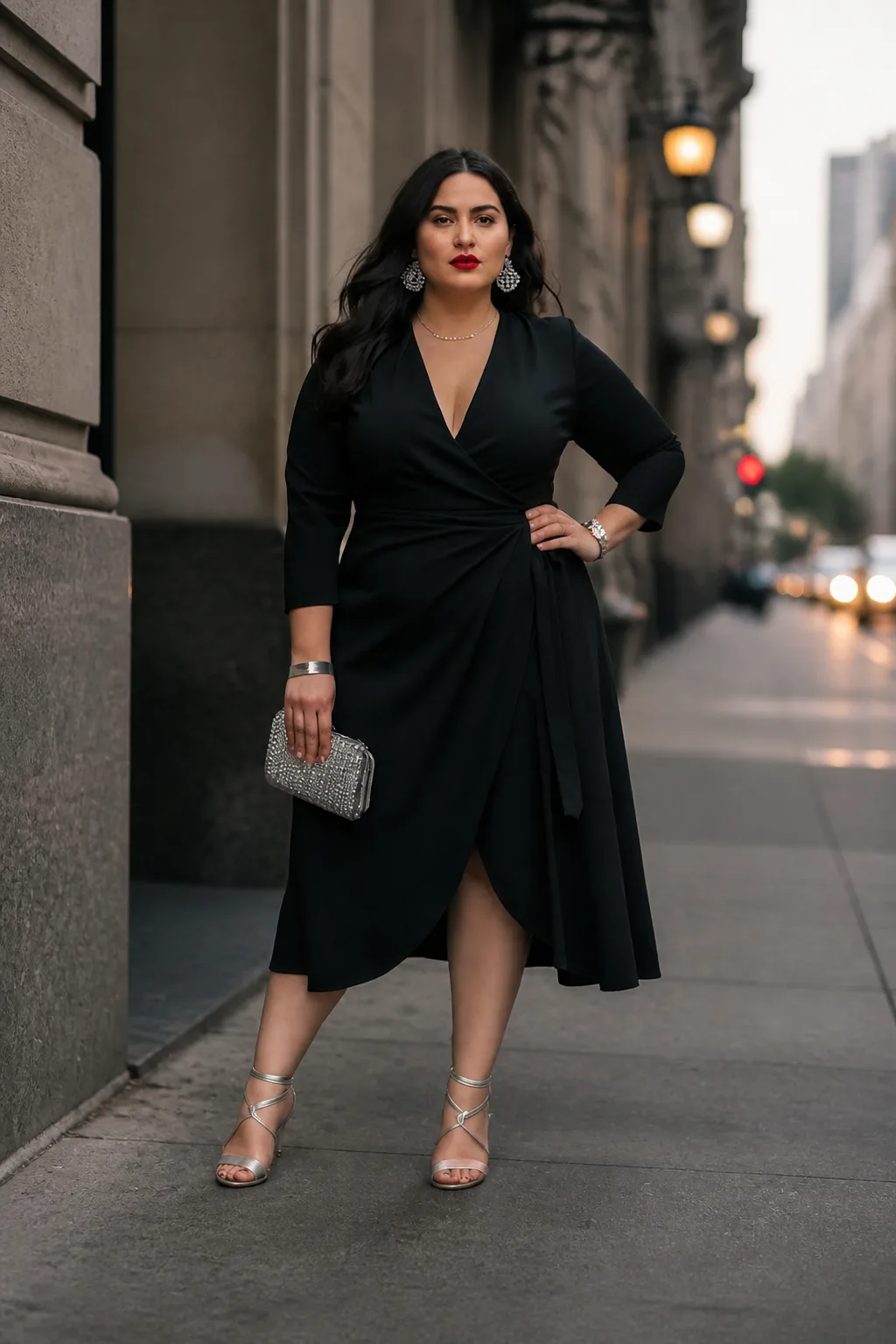 Timeless Black Wrap Dress for a Chic Birthday Look