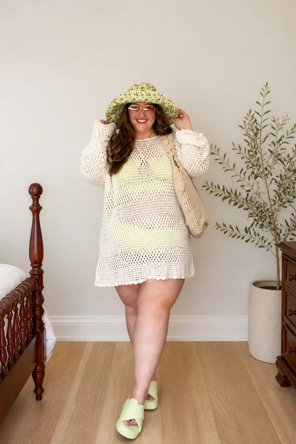Trendy Crochet Beach Cover-Up