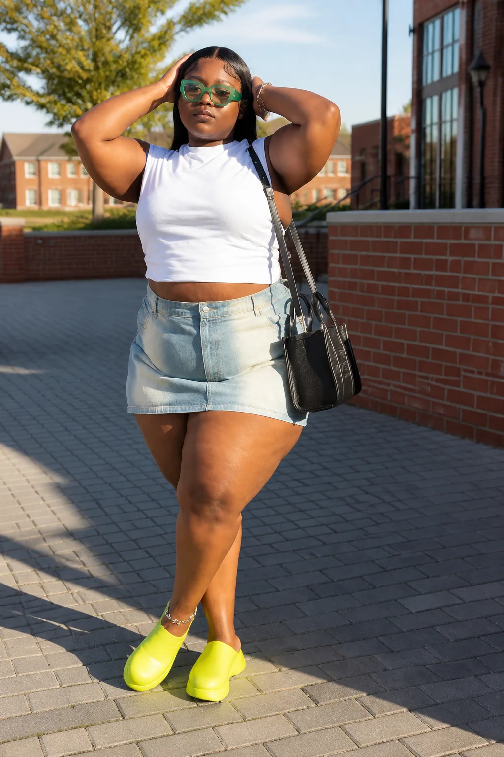 Trendy summer plus size outfit