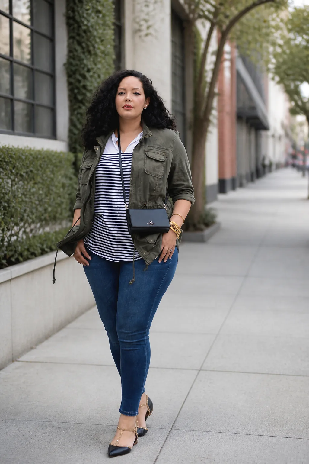 Utility Jacket and Classic Stripe Style