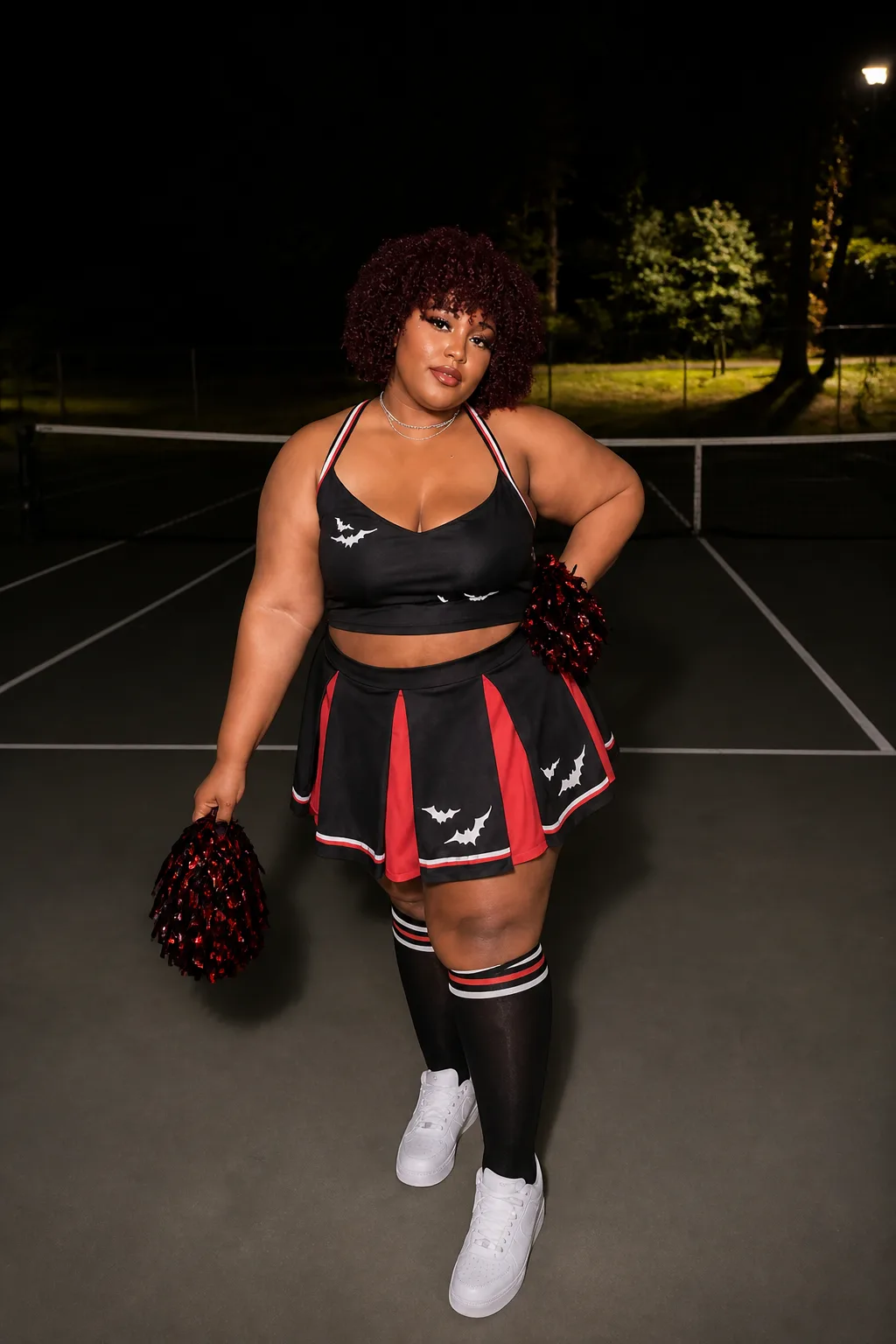 Vampire cheerleader outfit idea