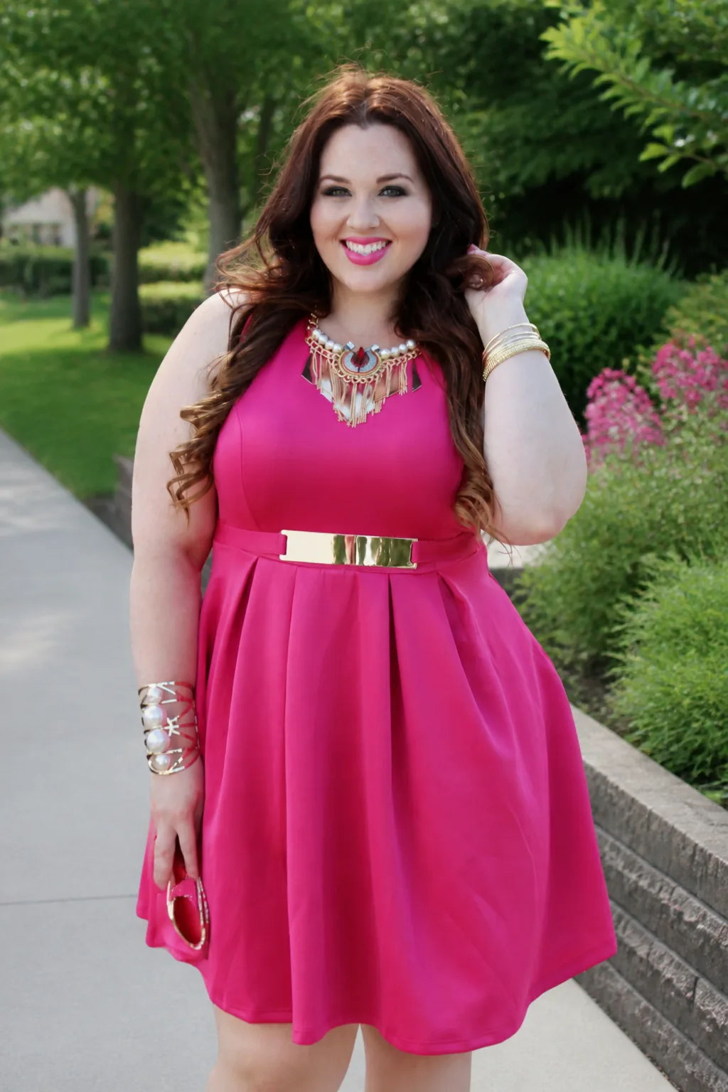 Vibrant Fuchsia Birthday Look