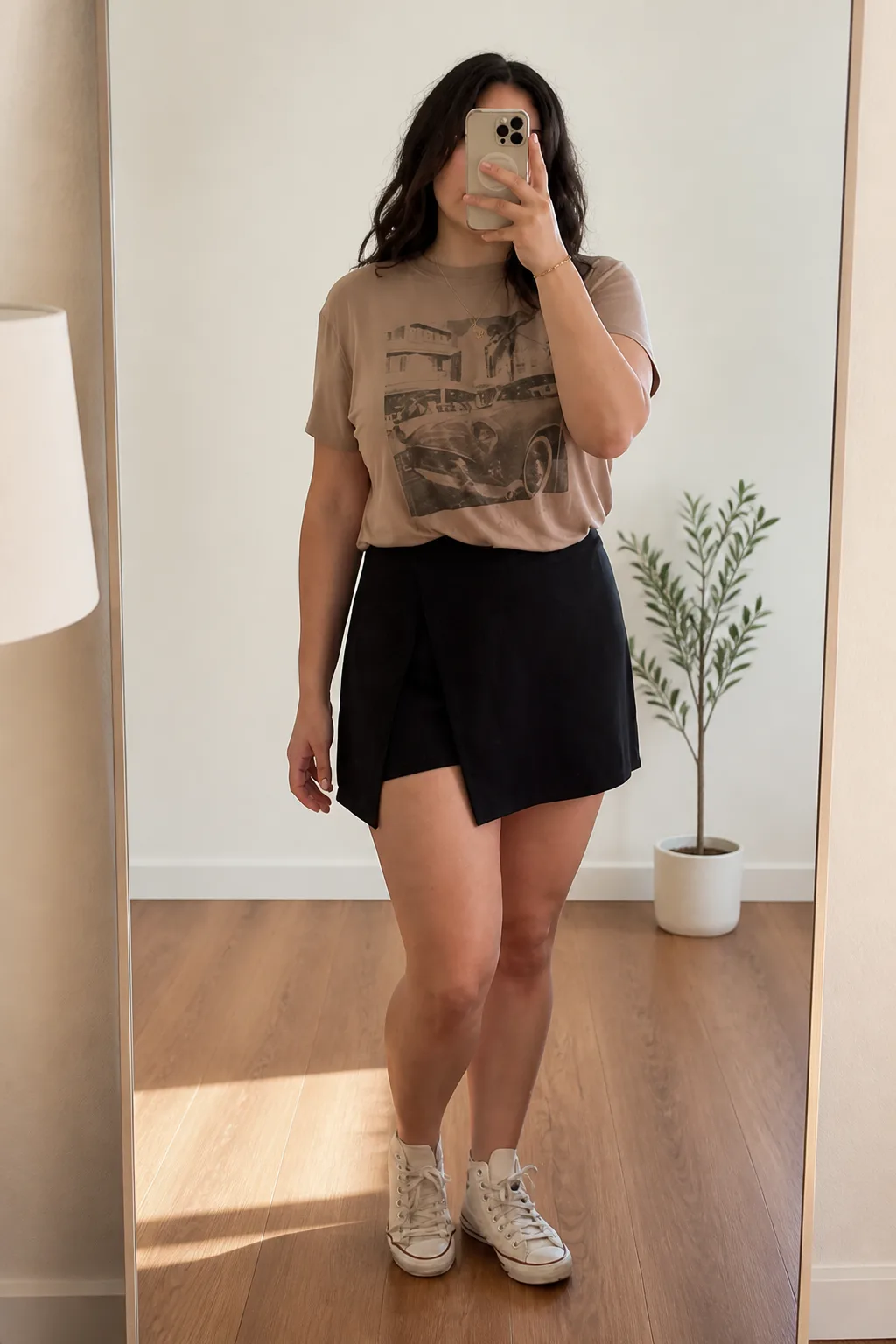Vintage Tee and Wrap Skort Combo