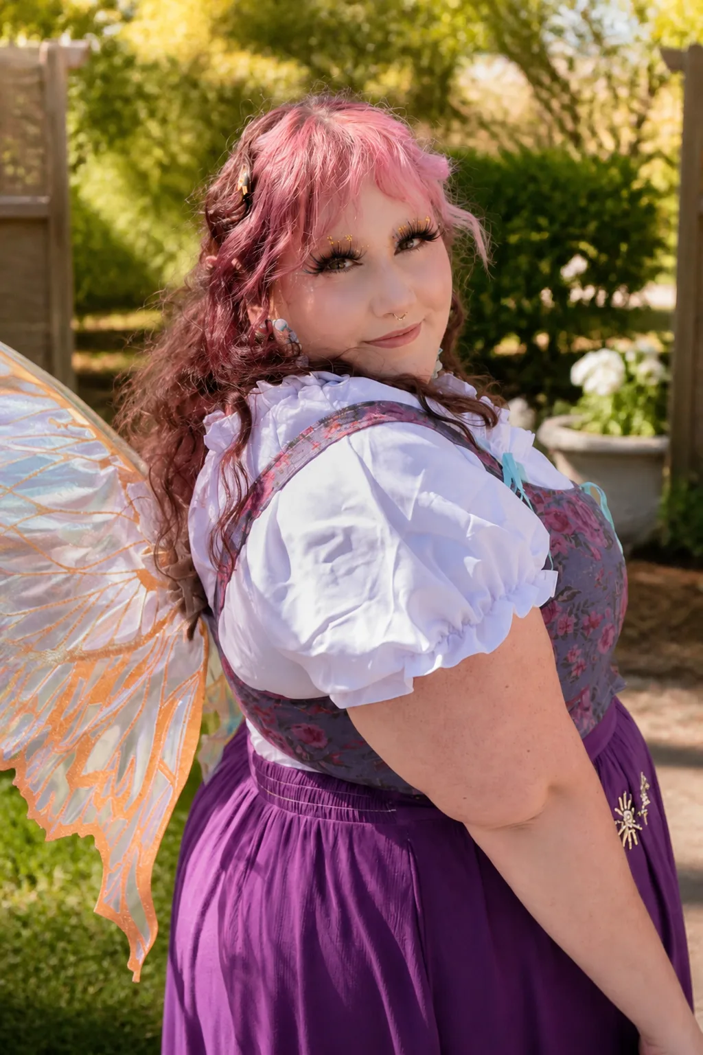 Whimsical Fairy Costume Makeup and Outfit