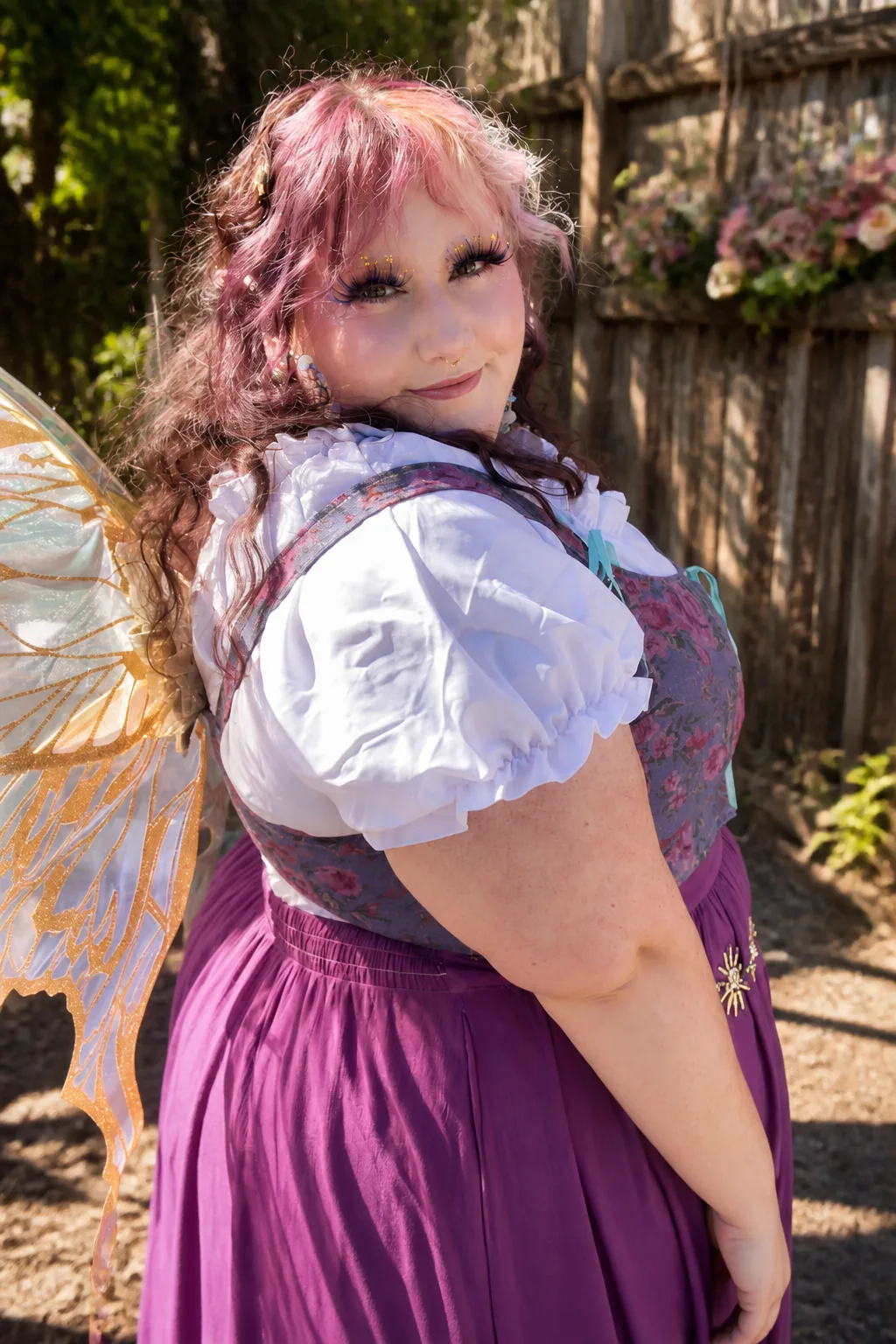 Whimsical Fairy Costume Makeup and Outfit
