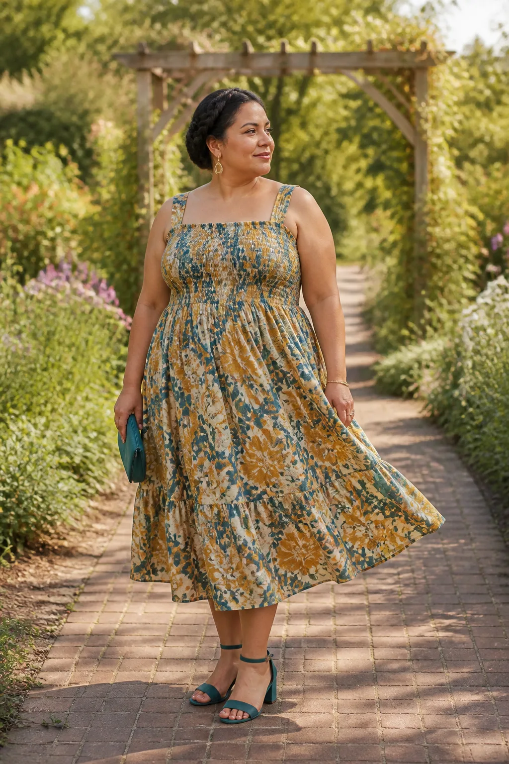 Whimsical Floral Wedding Guest Outfit