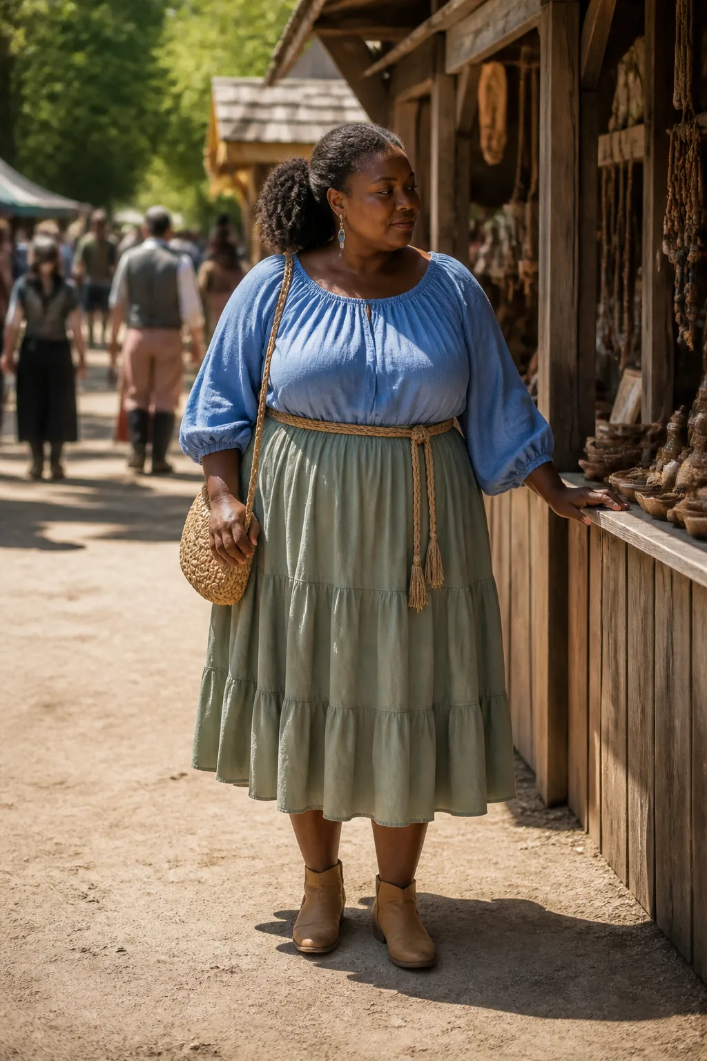 Whimsical Plus-Size Faire Look