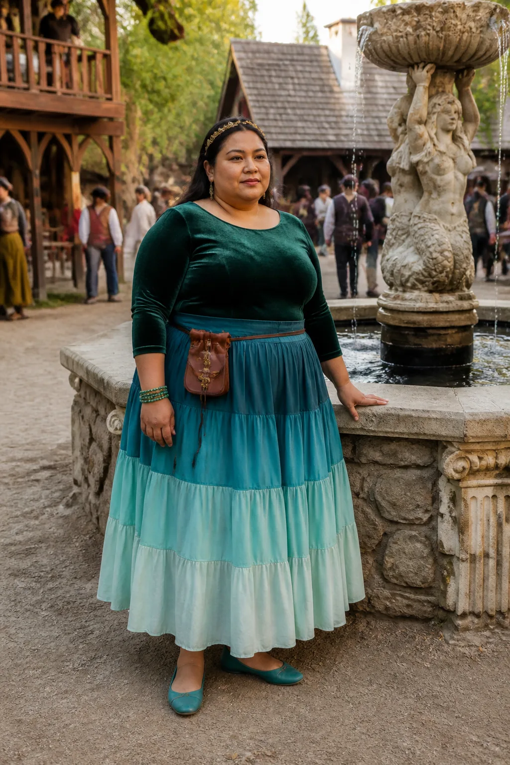 Whimsical Plus Size Forest Fairy Faire Outfit